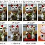 当店人気招き猫ベスト１２を発表！