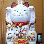 錦彩七福神招き猫（20号）