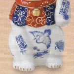 染錦開運招福招き猫（7号）