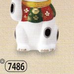 錦彩開運招福招き猫（右手上げ・3.5号）