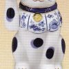 染錦福尽し招き猫（右手上げ・8号）