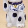 染錦福尽し招き猫（右手上げ・7号）