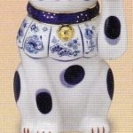染錦福尽し招き猫（左手上げ・7号）