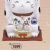 彩絵福招き猫（七福神付・みけ）