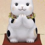 彩絵ふく福おねがい猫（特大）